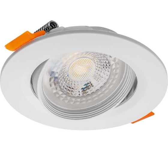 Изображение товара Светодиодный точечный светильник Lumin'arte 7вт, 4000K дневной белый свет, защита IP40, 560лм, круглый, встраиваемый, поворотный, белый 90x32 LDL01-7W-R-4К