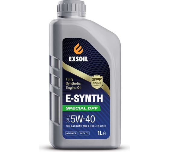 Изображение товара Моторное масло EXSOIL E-SYNTH Special DPF SAE 5W-40 1 л 8440-0010