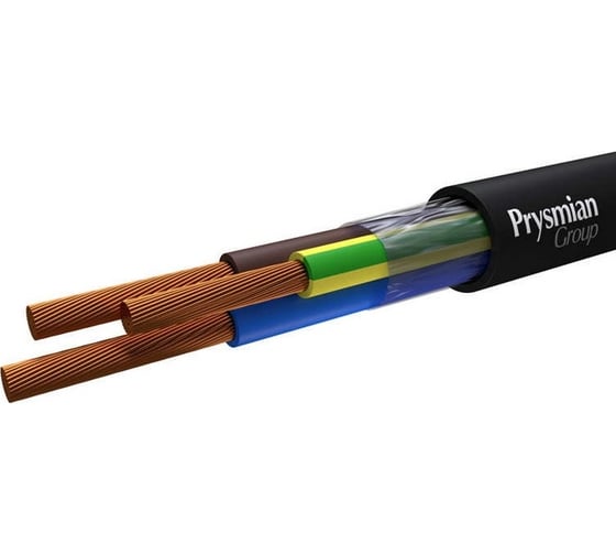 Изображение товара Кабель ПВС PRYSMIAN (с ПЭТ) 3x1,5 100 метров 2503040101