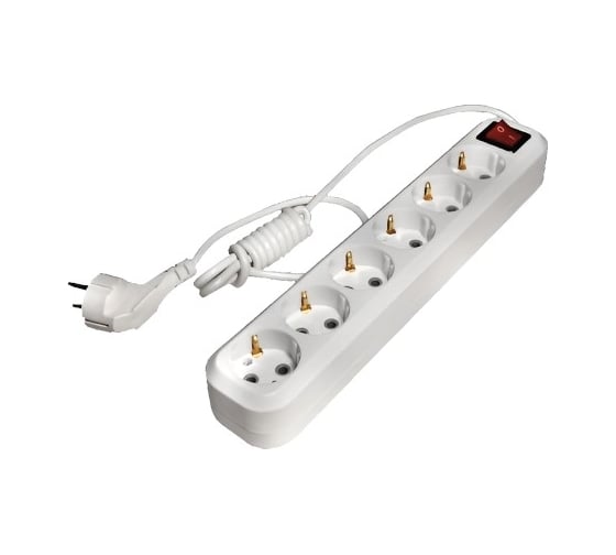 Изображение товара Сетевой фильтр РемоКолор 6 розеток, ПВС 3x1 мм², 16А, с заземлением, 3м, (шт.) 89-0-263