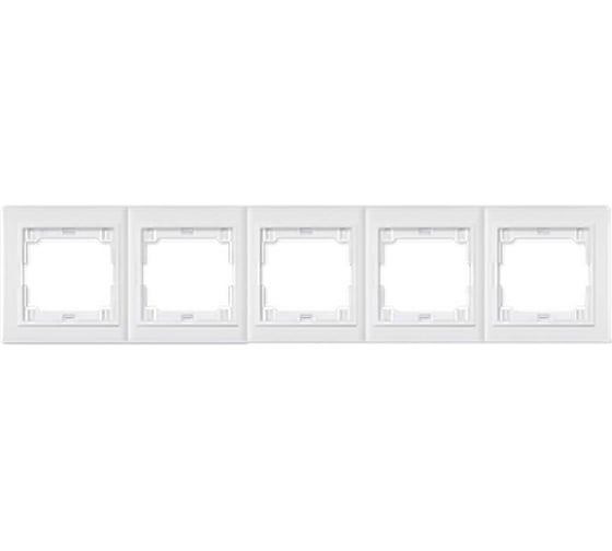Изображение товара Рамка 5-кратная Aling-conel PRESTIGE горизонтальная, бежевая 6705.00 113120