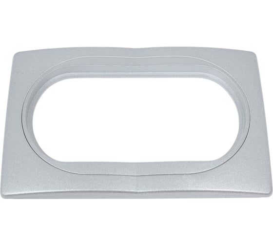 Изображение товара Рамка для двойной розетки Aling-Conel EON серебряная с серебряной вставкой E6805.SS