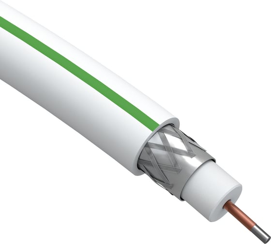 Изображение товара Коаксиальный кабель ЭРА SAT 703 B,75 Ом, CCS/, PVC, цвет белый Б0044608