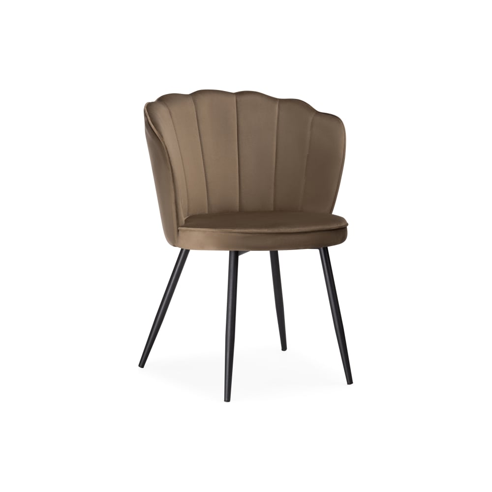 Стул на металлокаркасе Woodville coral сappuccino/black 15585
