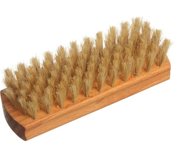 Изображение товара Щетка для обуви YOZHIK натуральная щетина, светлая, размер 125x40x16 мм, 80 пучков арт. Б/051