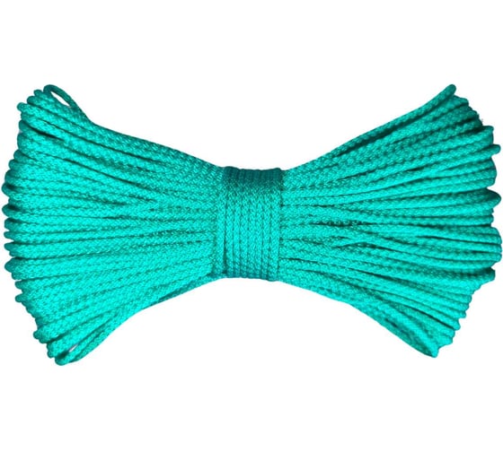 Изображение товара Шнур вязаный полипропиленовый ООО Оптхозторг 4 мм 100 м зеленый 03841007
