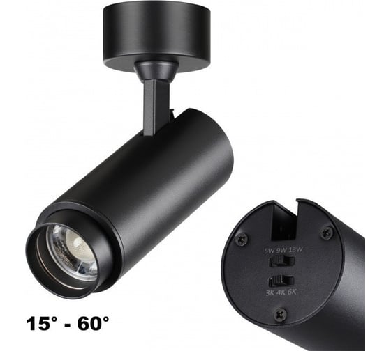 Изображение товара Накладной светодиодный светильник NOVOTECH с переключателем цветовой 359222