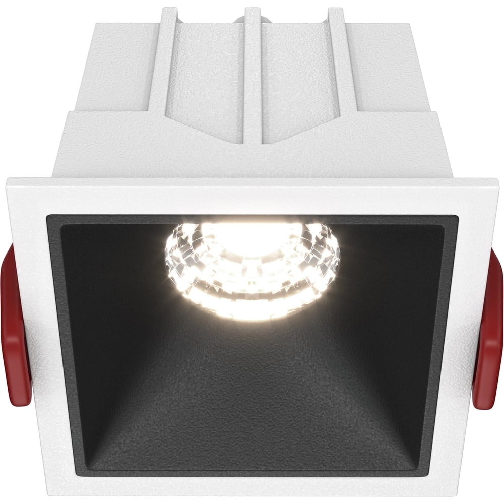 Изображение товара Встраиваемый светильник MAYTONI alfa LED 10W для потолка бело-черный DL043-01-10W4K-SQ-WB