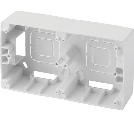 Изображение товара Коробка накладного монтажа ЭРА 12-6102-01 2 поста, Эра 12, белый Б0043170