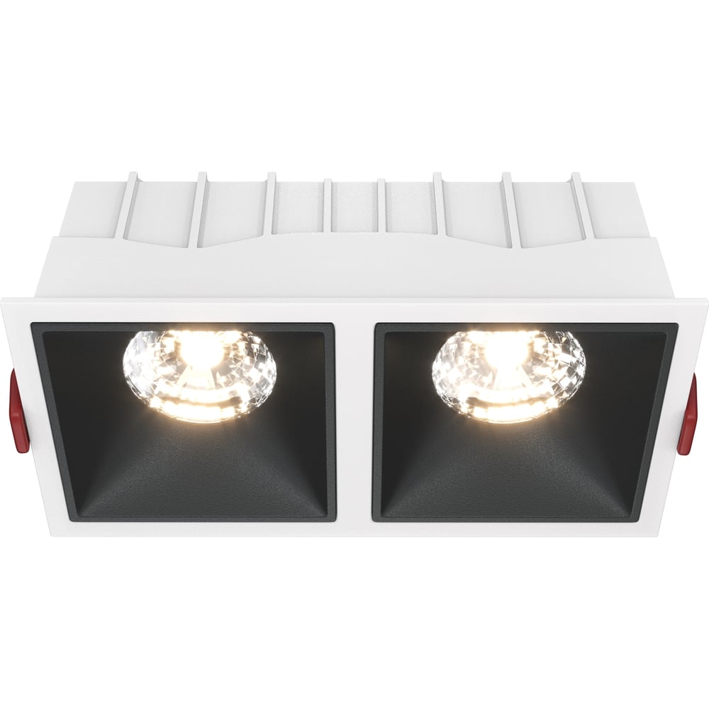 Изображение товара Встраиваемый светильник MAYTONI alfa LED 30W алюминий и пластик бело-черный DL043-02-15W3K-D-SQ-WB