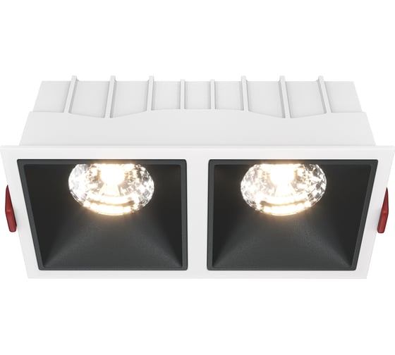 Изображение товара Встраиваемый светильник MAYTONI alfa led led 30w алюминий и пластик бело-черный DL043-02-15W3K-D-SQ-WB