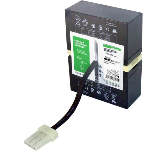 Изображение товара Сменный батарейный картридж для ИБП МНОГОТОКА RBC32 серия Practic - APC: 24 В, 7,2 Ач, 4,96 кг RBC32 Practic