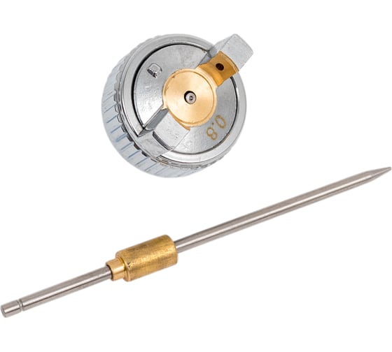 Изображение товара Сопло для краскораспылителя H-2000 0.8 мм (сопло + игла + форсунка + зажим сопло) AktiSpray H-200008