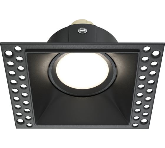 Изображение товара Встраиваемый светильник MAYTONI dot 1хgu10x50w алюминий черный DL042-01-SQ-B