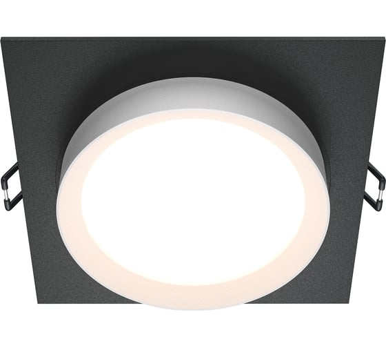 Изображение товара Встраиваемый светильник MAYTONI hoop 1хgx53x15w алюминий и пластик черно-белый DL086-GX53-SQ-BW