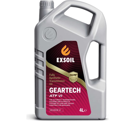 Изображение товара Трансмиссионное масло EXSOIL GEARTECH АТF VI DEXRON VI 4 л 8089-0040