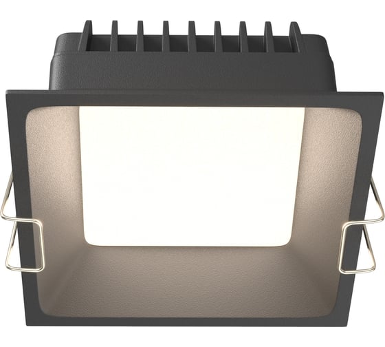 Изображение товара Встраиваемый светильник MAYTONI okno led 12w алюминий и пластик черный DL056-12W3-4-6K-B