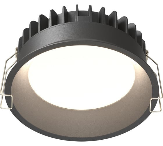 Изображение товара Встраиваемый светильник MAYTONI okno led 12w алюминий и пластик черный DL055-12W3-4-6K-B