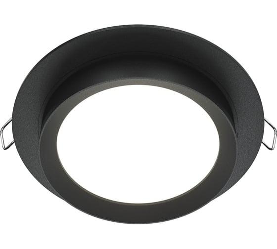 Изображение товара Встраиваемый светильник MAYTONI hoop 1хgx53x15w алюминий и пластик черный DL086-GX53-RD-B