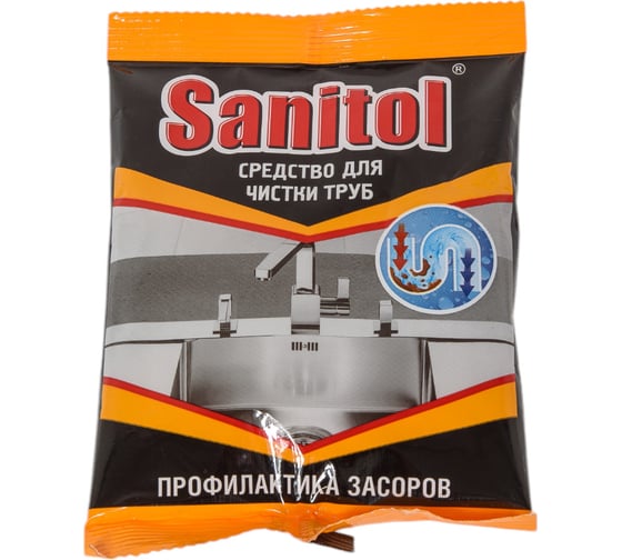 Изображение товара Антизасор Sanitol для чистки труб, 90 г ЧС-152