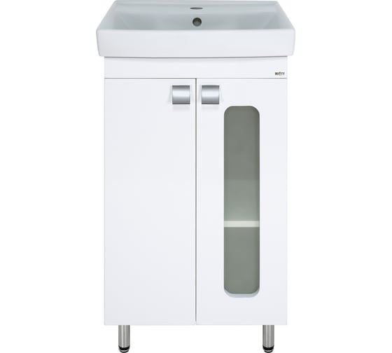 Изображение товара Тумба с раковиной Misty урал 50, прямая, со стеклом УТ000011700