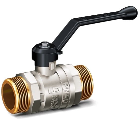 Изображение товара Шаровой латунный кран LD Pride 47.25.Н-Н.Р, нар./нар.резьба, ручка-рычаг, 1" 47.305.25 537133