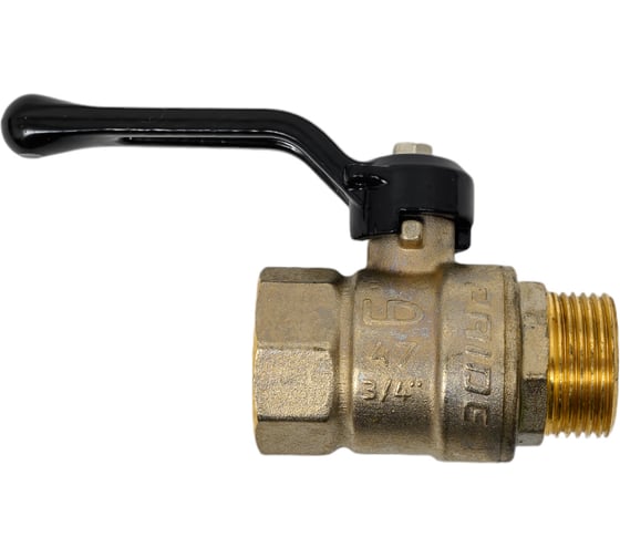 Изображение товара Кран шаровой латунный LD Pride 47.20.B-Н.Р вн./нар.резьба ручка-рычаг 3/4 47.20.B-Н.Р 47.303.20 543196