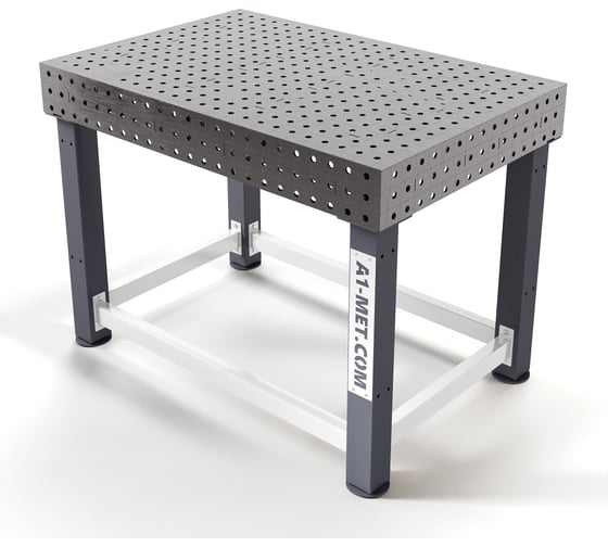 Изображение товара Сварочный стол GREENBERG 1200x800, серый СВСТ_120Х80_7024