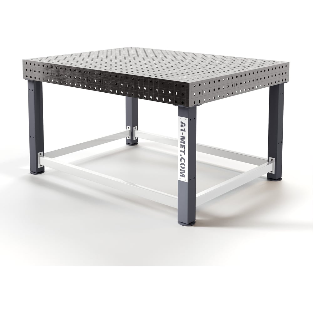 Изображение товара Сварочный стол GREENBERG 1200x1600 серый промышленное оборудование для сварочных работ