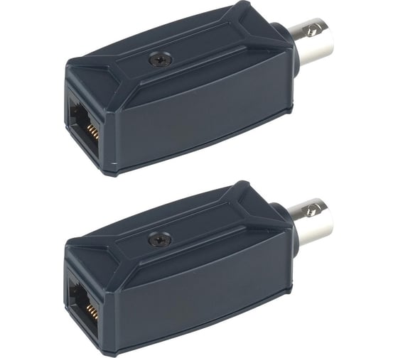 Изображение товара Удлинитель Ethernet SC&T IP01 пассивный (комплект из 2-х приёмопередатчиков) sct0486