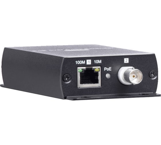 Изображение товара PoE удлинитель по коаксиальному кабелю SC&T IP09CP 10M/100M Fast Ethernet до 800 м (до 38W) sct1443