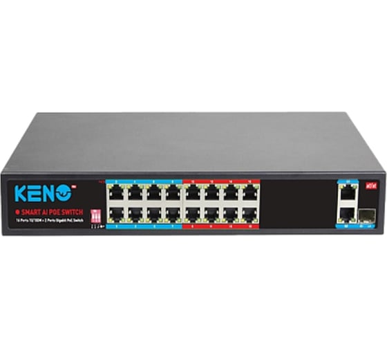 Изображение товара Коммутатор Keno на 16 портов KN-SW1602POE+