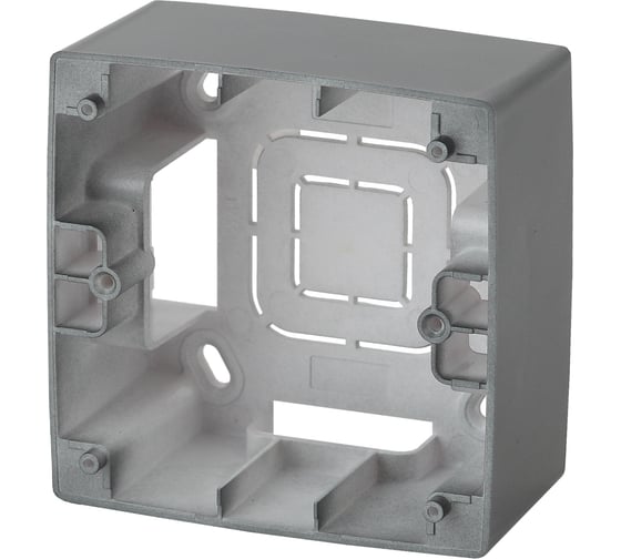 Изображение товара Коробка накладного монтажа ЭРА 12610112 1 пост, Эра 12, графит Б0043166