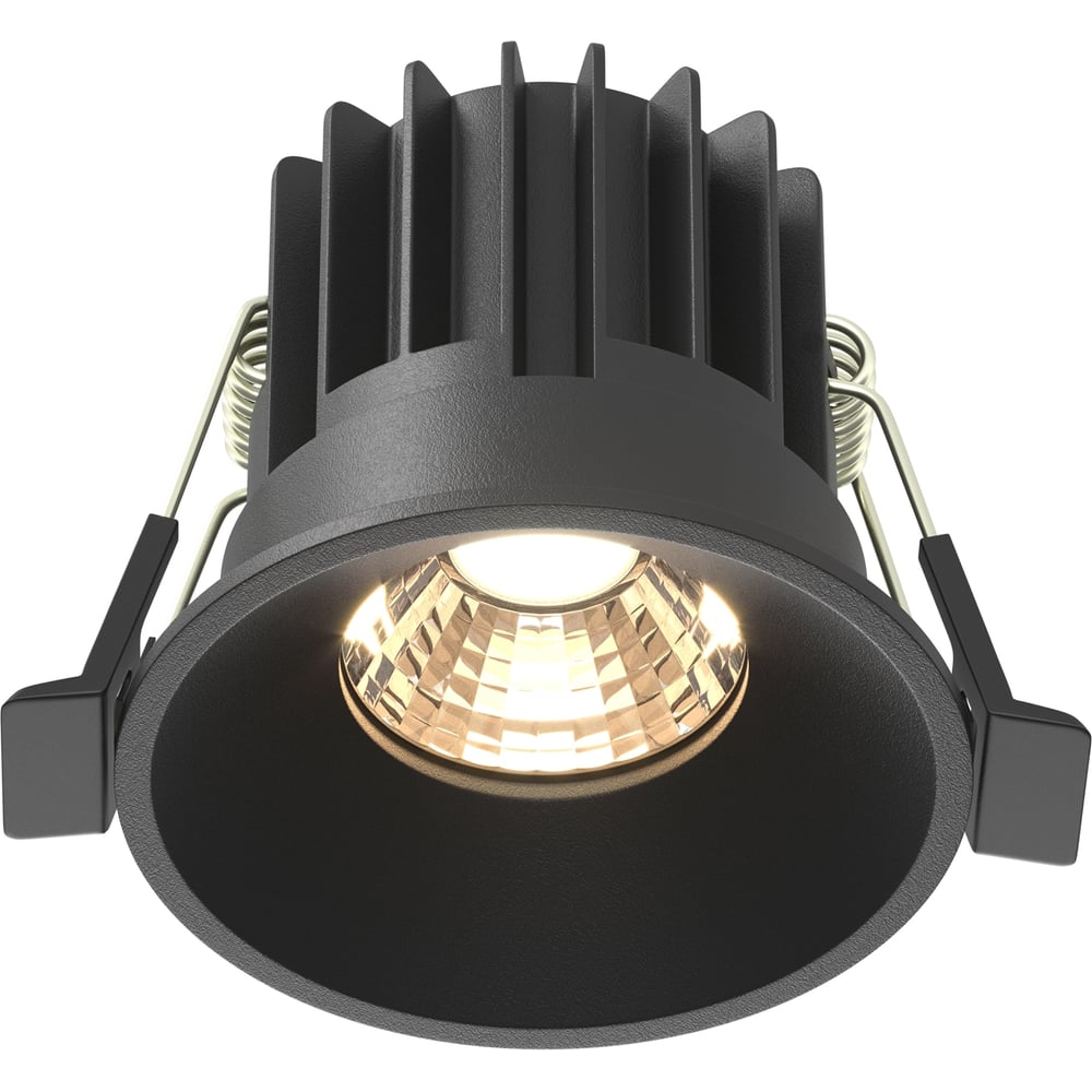 Изображение товара Встраиваемый светильник MAYTONI round led 7w черный алюминий современный дизайн
