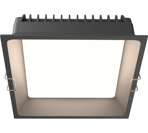 Изображение товара Встраиваемый светильник MAYTONI okno led 24w алюминий и пластик черный DL056-24W3-4-6K-B