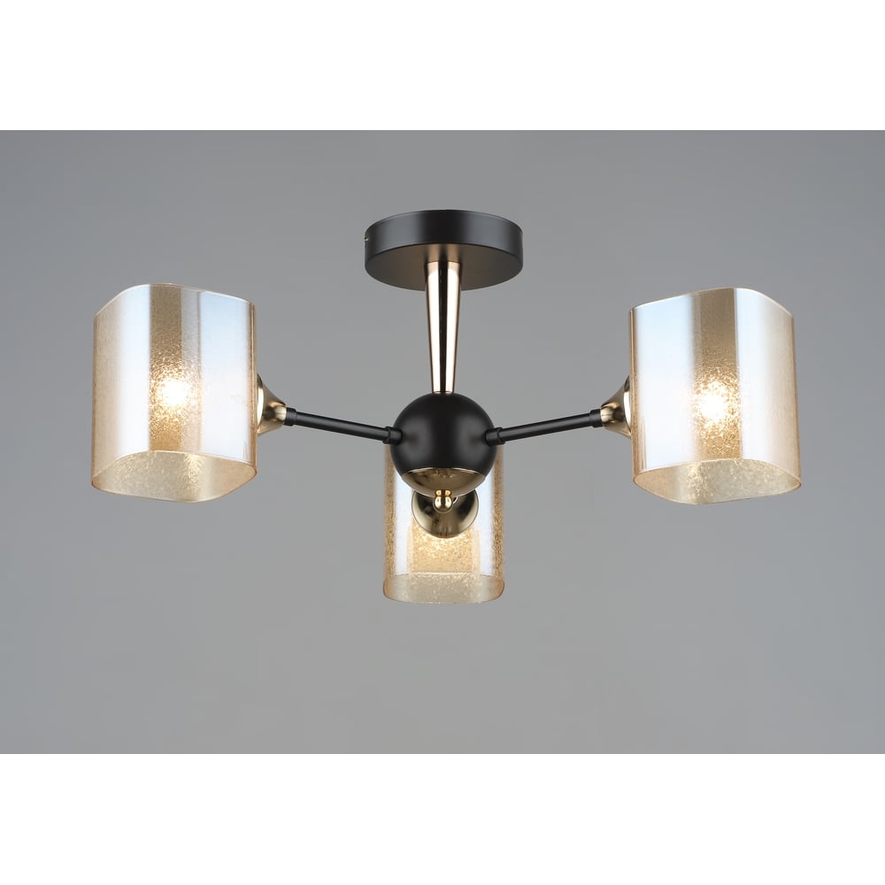 Изображение товара Потолочная люстра Мелодия Света SL9544-3 CF+GD классика бежевый металл стекло