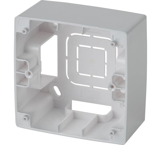 Изображение товара Коробка накладного монтажа  ЭРА 12610103 1 пост, Эра 12, алюминий Б0043162