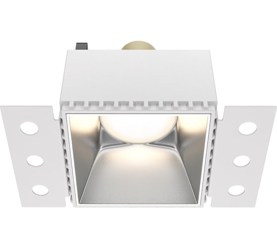 Изображение товара Встраиваемый светильник MAYTONI share 1хgu10x20w алюминий и пластик матовое серебро DL051-01-GU10-SQ-WS