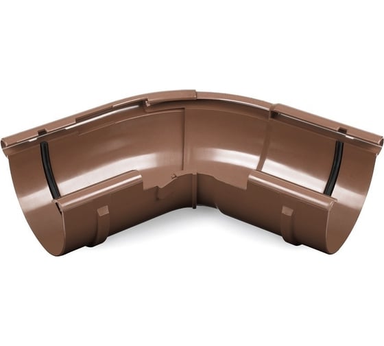 Изображение товара Угловой внешний элемент BRYZA регулируемый, 125 мм, коричневый 62-272