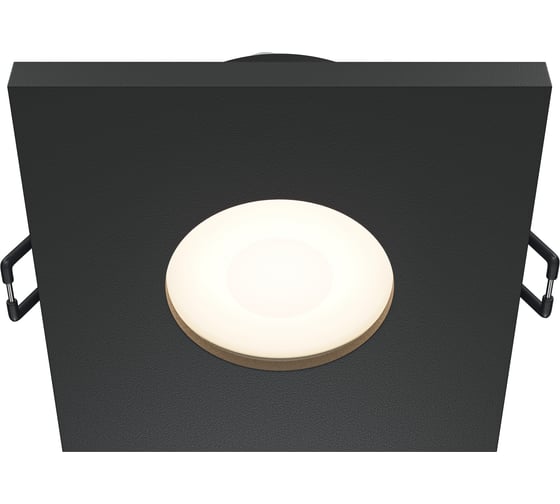 Изображение товара Встраиваемый светильник MAYTONI stark 1хgu10x50w алюминий черный DL083-01-GU10-SQ-B