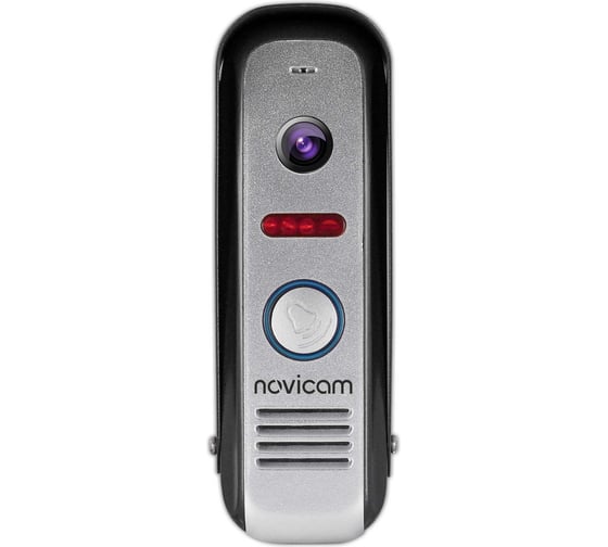 Изображение товара Вызывная панель Novicam MASK FHD SILVER v. AHD камера: 2.1 Мп (переключение AHD 1080p/AHD 720p/CVBS), угол обзора 127, ИК-фильтр, ИК 3м; реле Н.Р./Н.З.(БУЗ); раб 4483