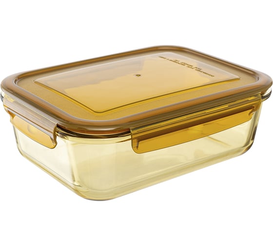 Изображение товара Контейнер для хранения и переноски продуктов Smart Solutions 1.5 л, янтарного цвета SS000043