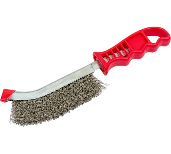 Изображение товара Корщетка для зачистки швов BOHRER нержавеющая стальная, проволока толщина 0.3 мм, пластиковая ручка 36500002