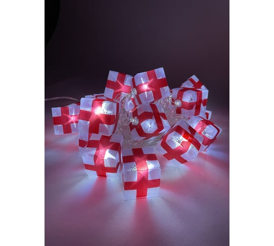 Изображение товара Гирлянда ЭРА ENIN3P Подарки, LED, Нить, 3 м, холодный свет, 220V, IP20 Б0041895