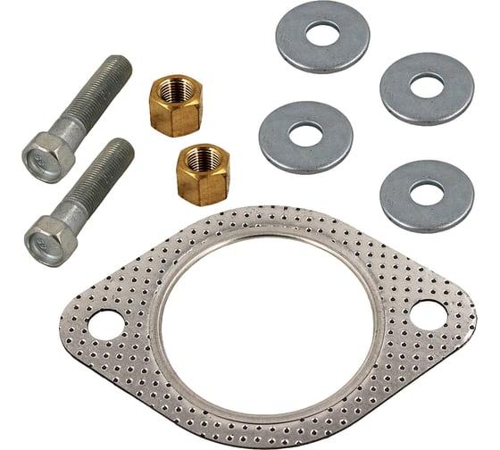 Изображение товара Ремонтный комплект приемной трубы Riginal 405 Евро3 для а/м Г-3302, прокладка, болты, гайки, латунь RG33023-1203357-01