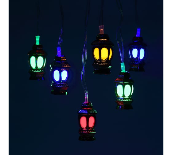 Изображение товара Гирлянда ЭРА ENIN3F Фонарики, LED, Нить, 3 м, мультиколор, 220V, IP20 Б0041897