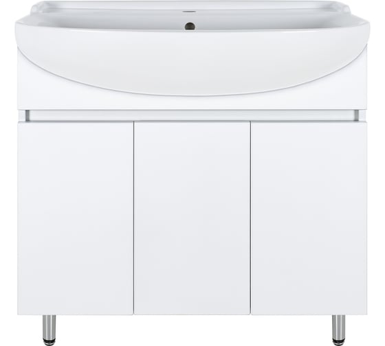 Изображение товара Тумба с раковиной Misty амур 80, белая УТ000012719