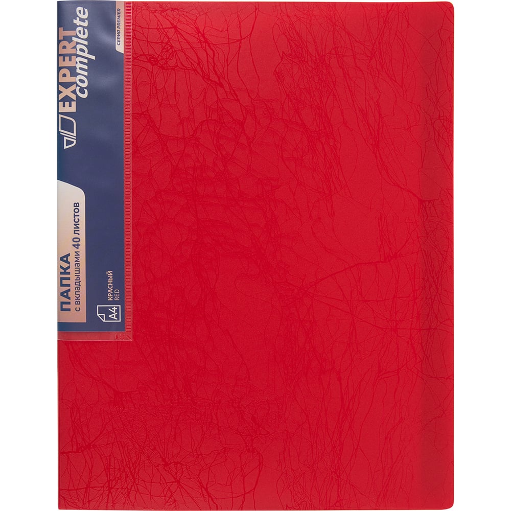 Изображение товара Папка с файлами-вкладышами Expert Complete Premier, 6 шт., A4, 40 мкм, красный
