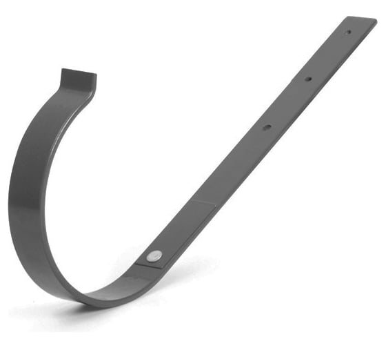 Изображение товара Держатель желоба BRYZA прямой, 75 мм, графит 70-321