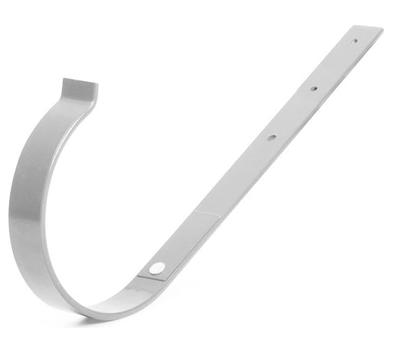 Изображение товара Держатель желоба BRYZA прямой, 75 мм, белый 70-121